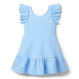 Gingham Jacquard Dress