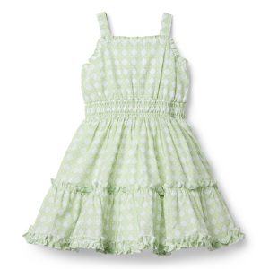 Checked Ruffle Dress