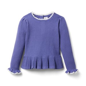 Ribbed Peplum Sweater