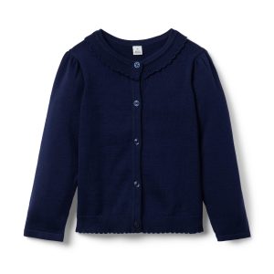 The Scallop Trim Cardigan