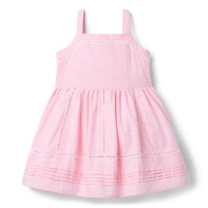 Pintuck Trim Dress
