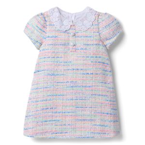 The Petal Collar Tweed Dress