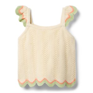 Crochet Scallop Hem Top