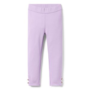 Button Cuff Ponte Pant