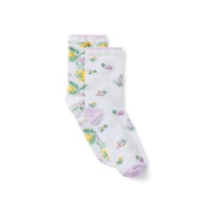 Lemon And Floral Sock 2-Pack