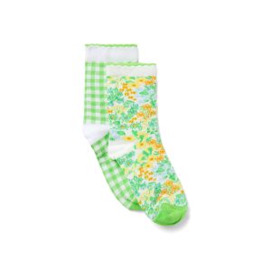 Floral And Gingham Sock 2-Pack
