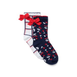 Cherry And Checked Sock 2-Pack