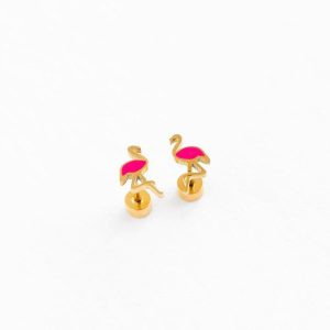 Flamingo Stud Earring
