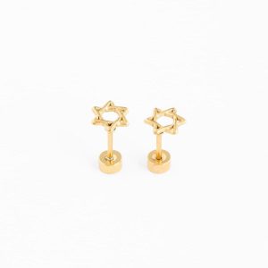 Star Of David Stud Earrings