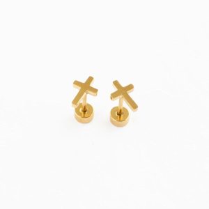 Cross Stud Earrings