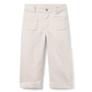 The Wide Leg Twill Pant