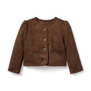 The Sueded Puff Sleeve Jacket