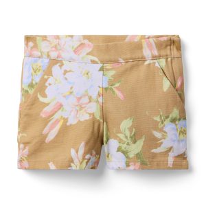 Floral Canvas Short