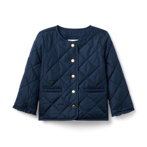 The Quilted Ruffle Cuff Jacket