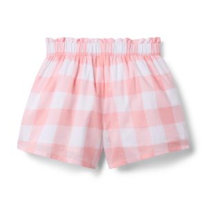 Gingham Ruffle Pocket Short