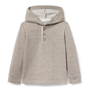 Herringbone Hooded Sweatshirt