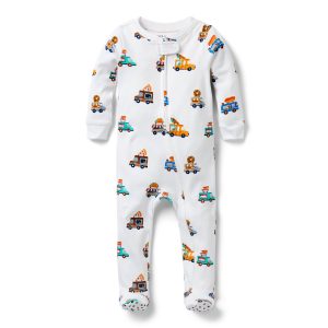 Baby Good Night Footed Pajama In Food Truck