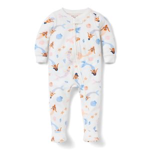 Baby Good Night Footed Pajama In Mermaid