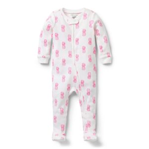 Baby Good Night Footed Pajama In Pineapple