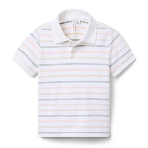 The Striped Pique Polo