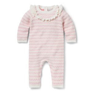 Baby Striped Ruffle One-Piece