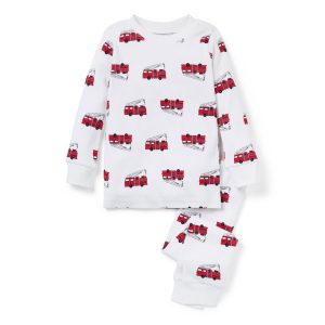Good Night Pajama In Firetruck