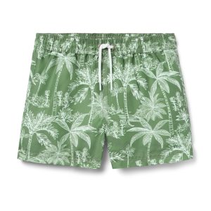 Recycled Palm Swim Trunk