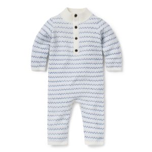Baby Striped Knit One-Piece