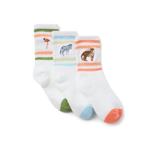 Animal Crew Sock 3-Pack