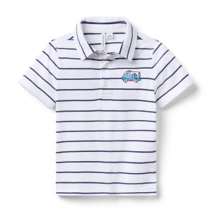 Milk Bar x Janie and Jack Striped Polo
