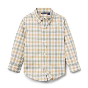 Plaid Poplin Shirt