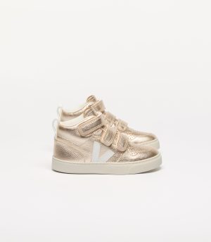 Veja Toddler Metallic V-10 Mid Sneaker